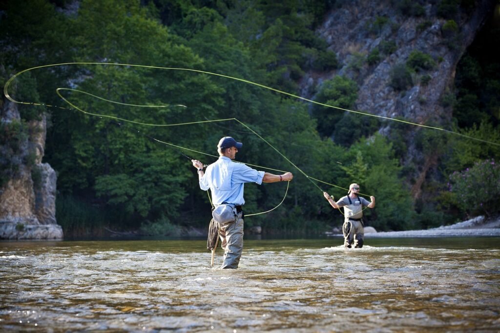 fly fishing trout